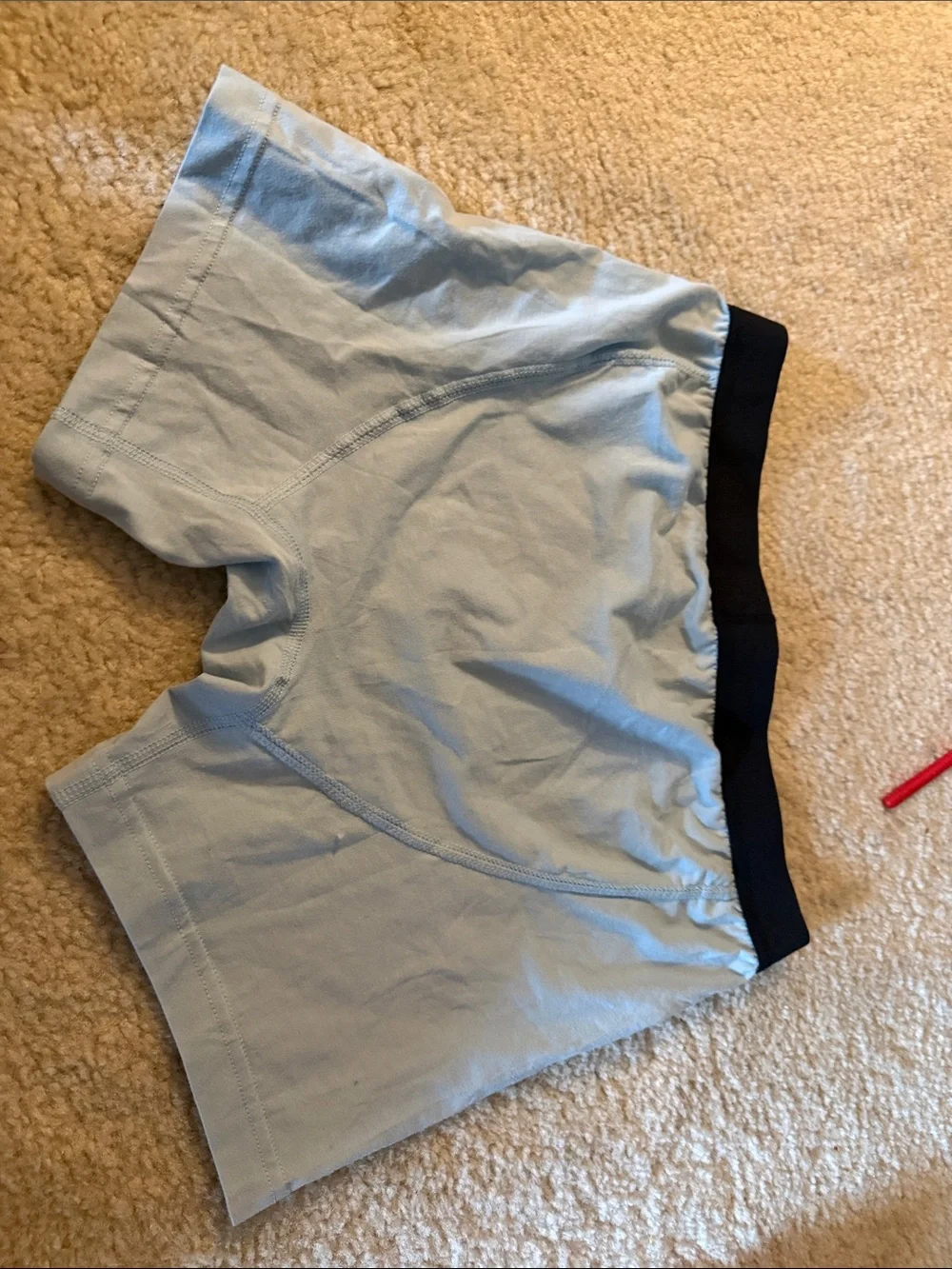 Original Use Light Blue men Boxer Shorts with Black Waistband NWOT
